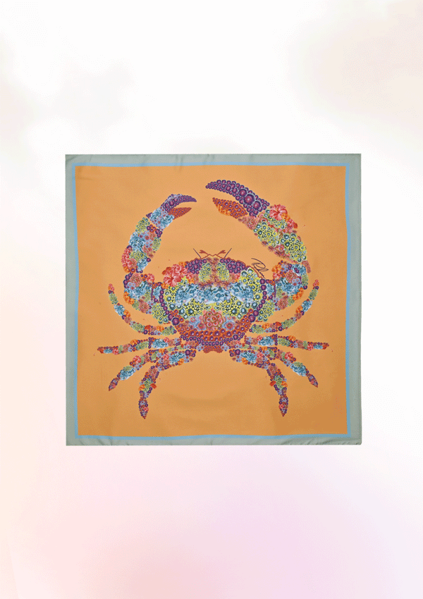 Crab Canvas Scarf