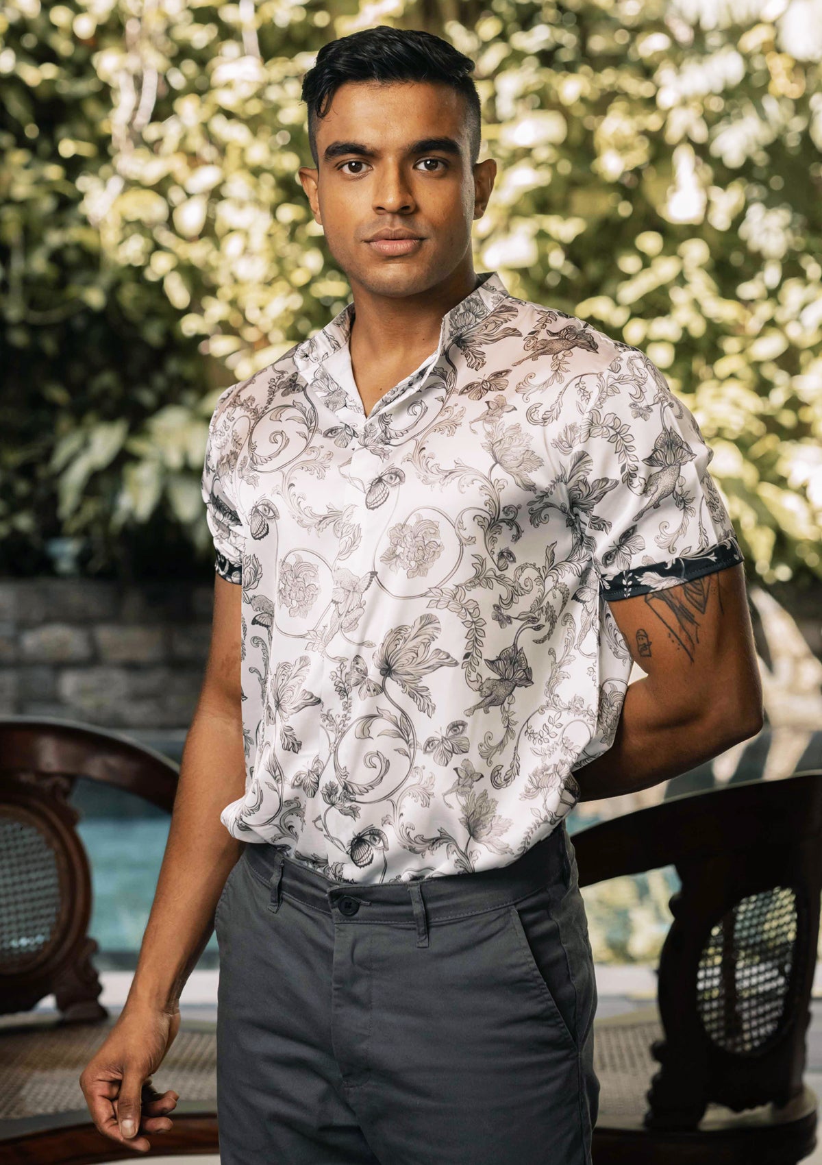 HONEYCOMB THARMAL SHIRT / CHA main image 1