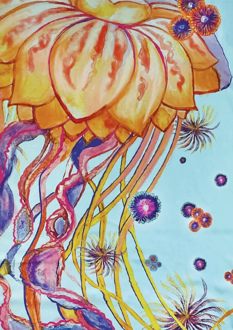 Lotus Jellyfish Shawl