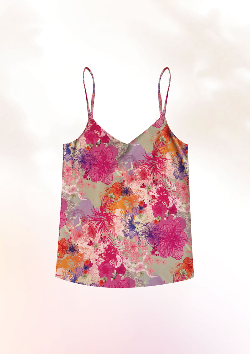 Smudge Hibiscus Cami