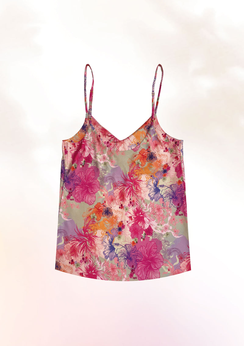 Smudge Hibiscus Cami