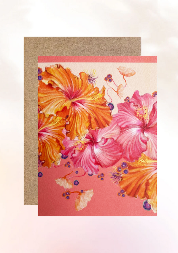 HIBISCUS GREETING CARD