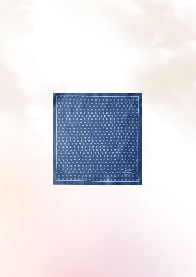 Blue Coral Pocket Square