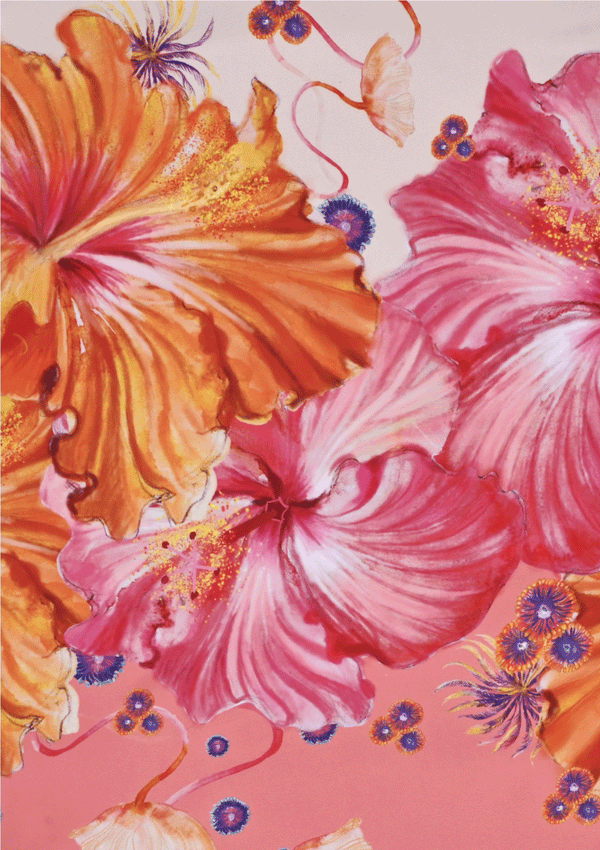 Hibiscus Scarf