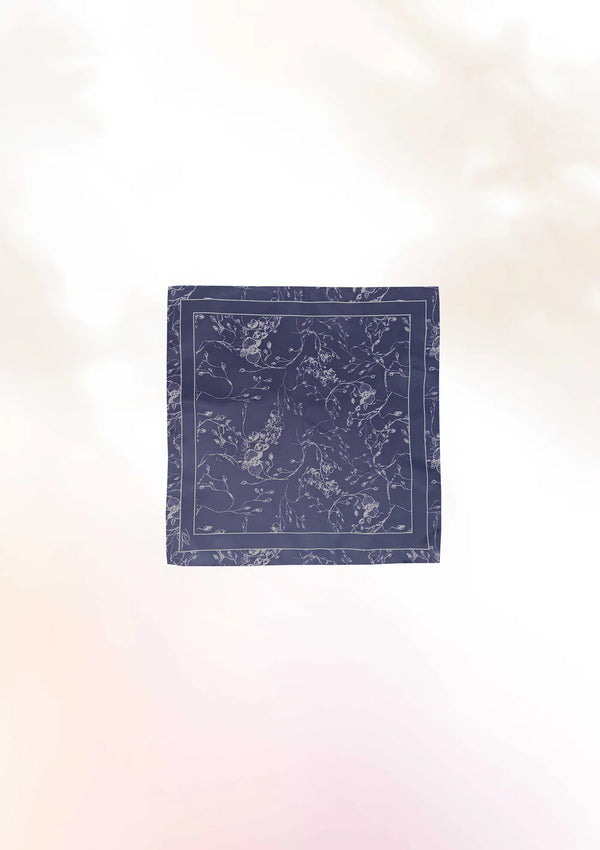 Hand Sketch Orchid Tie & Pocket Square