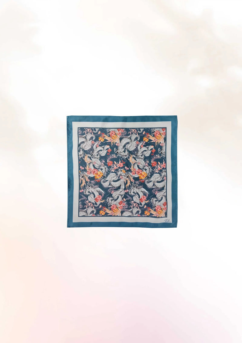 Whimsical Seahorse Tie & Pocket Sqaure