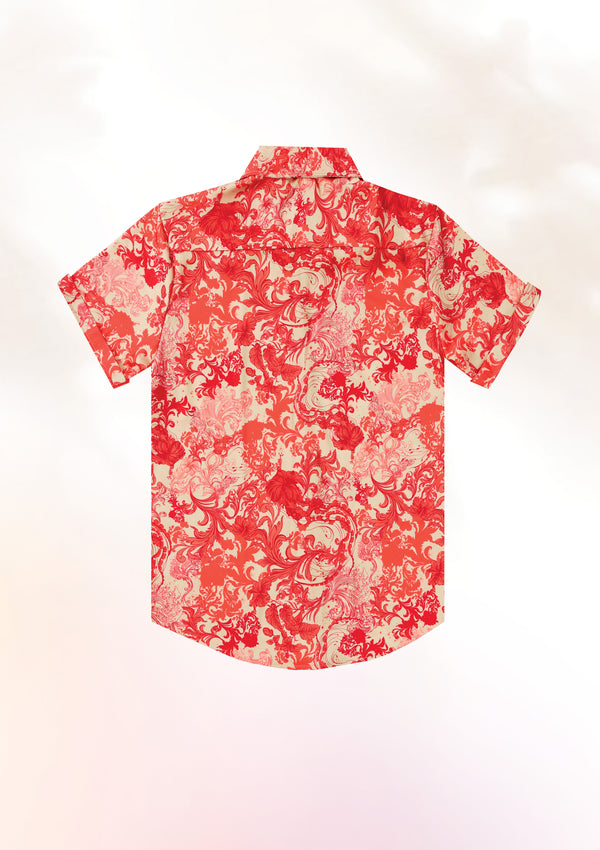 Scarlet Chrysanthemum Shirt