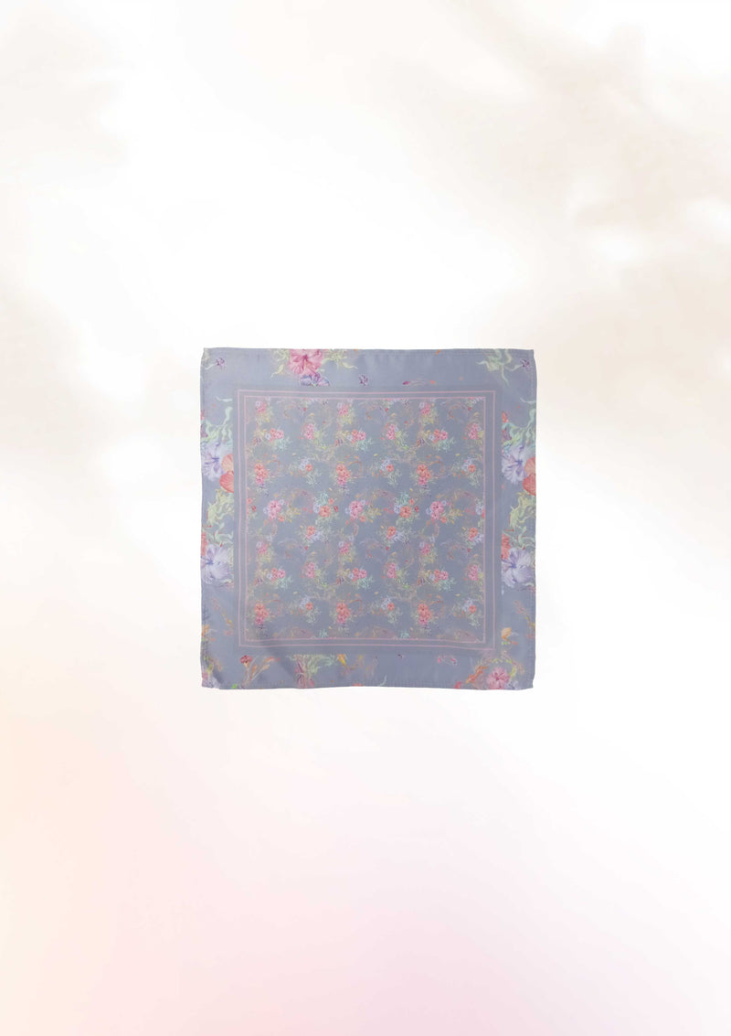 Lavender Sea Garden Pocket Square