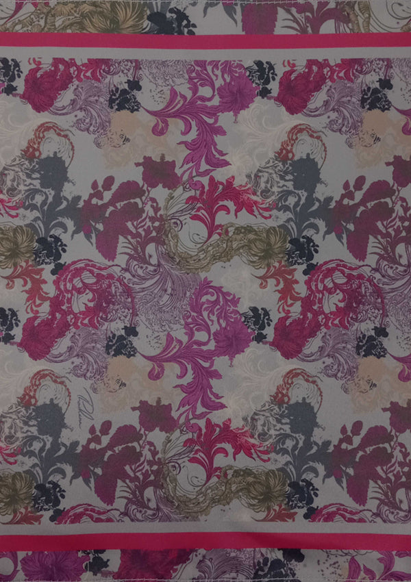 Hibiscus Jellyfish Fuchsia Pocket Square