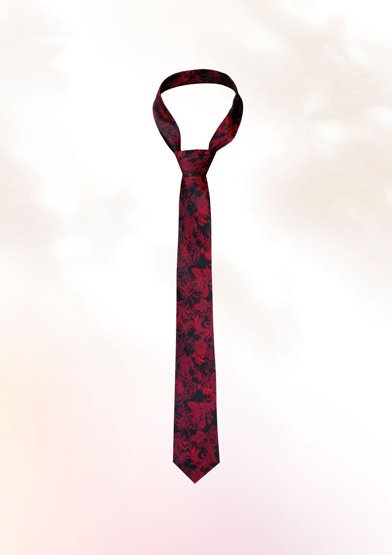 Crimson Hibiscus Tie