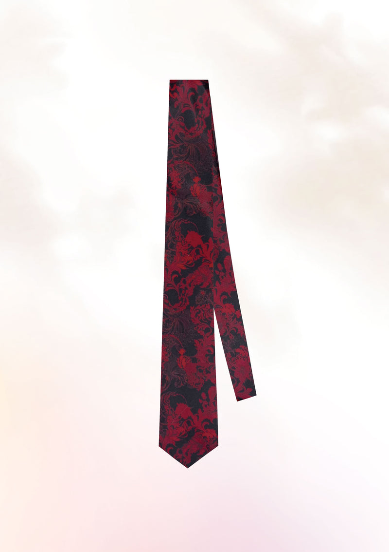 Crimson Hibiscus Tie