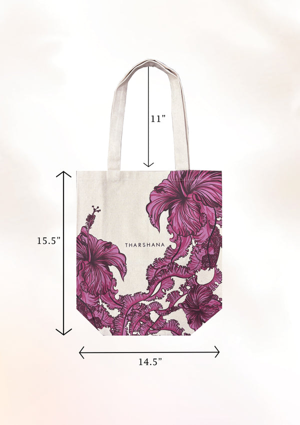 Hibiscus jellyfish Tote Bag