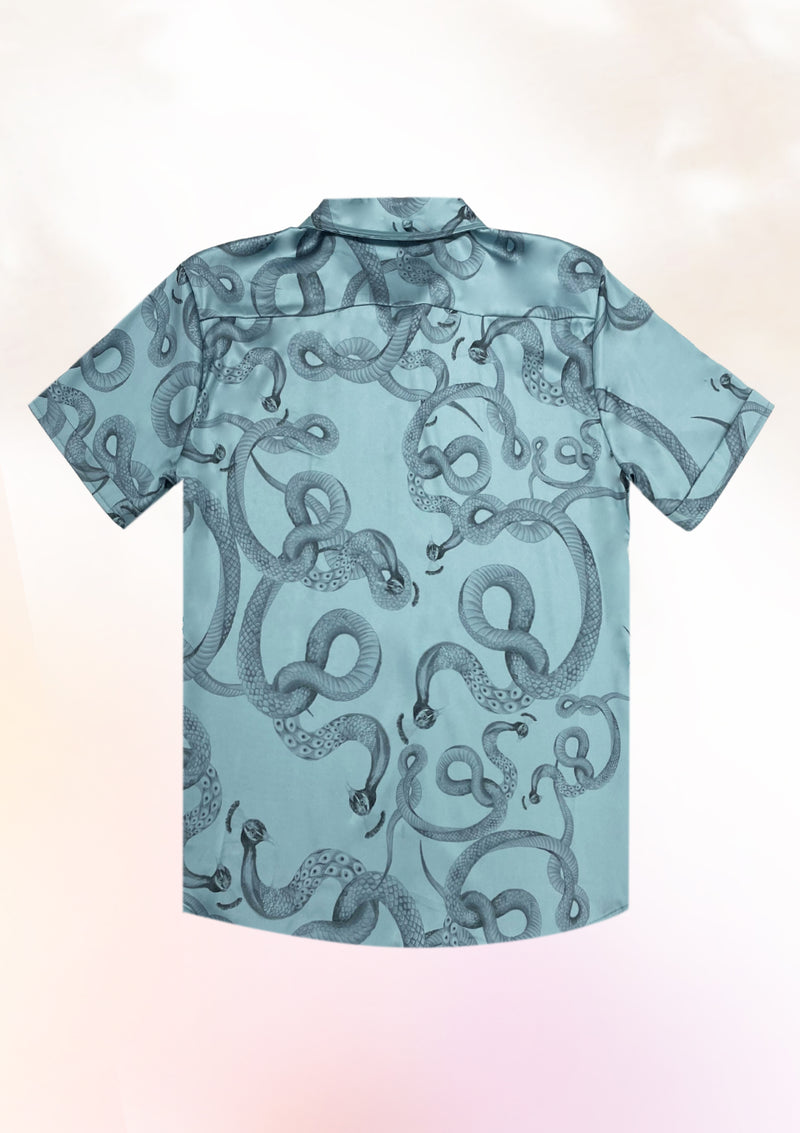 Blue Mono Serpent Shirt