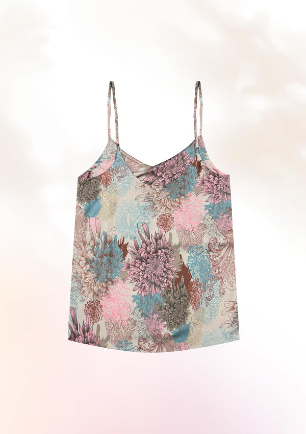 Pastel Chrysanthemum Cami Top