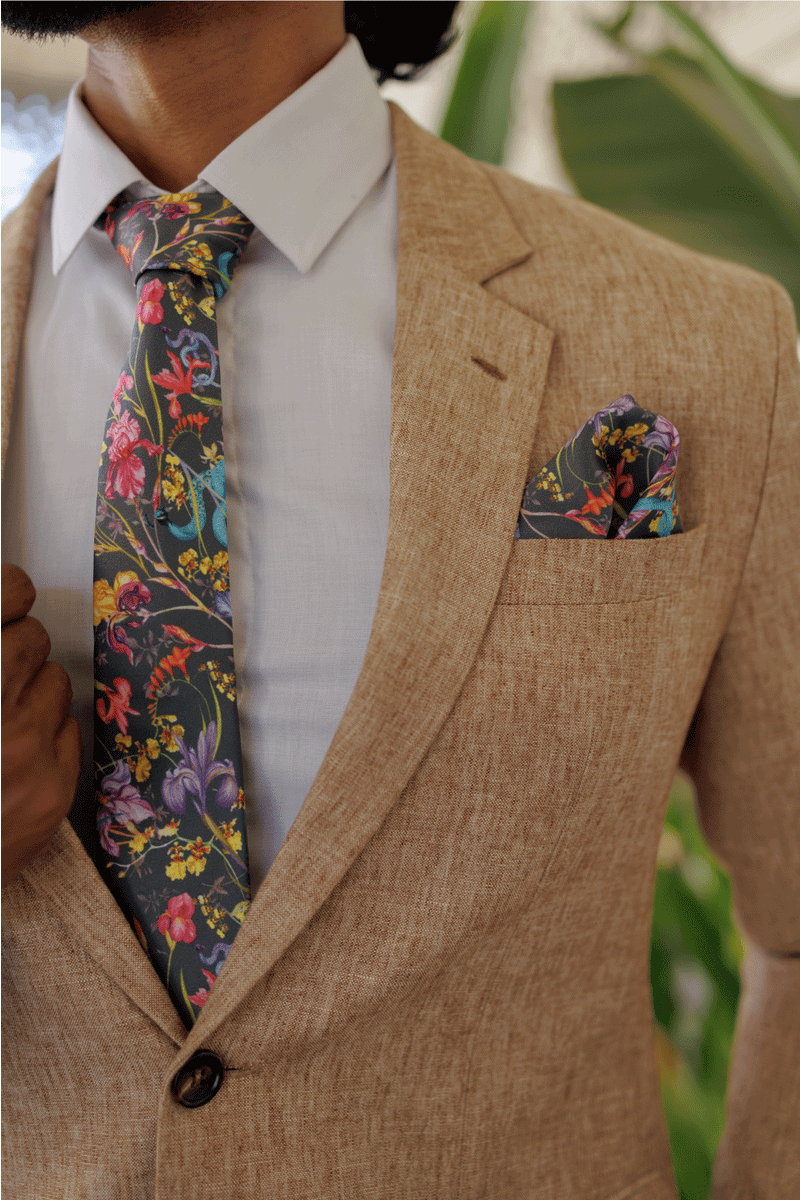 Iris Garden Tie