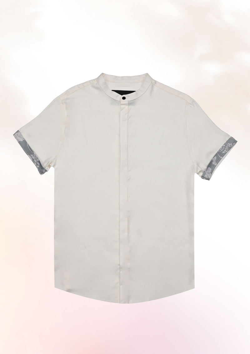 Off white Contrast Cuff shirt