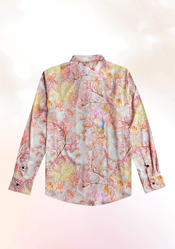 Vibrant Coral Long Sleeve Shirt