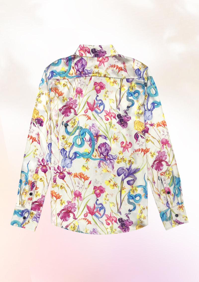 Iris Garden Long Sleeve Shirt