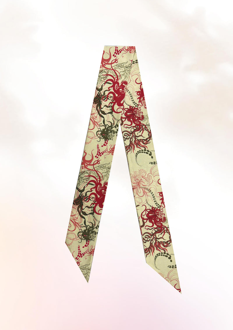 Chrysanthemum Octopus Twilly Scarf