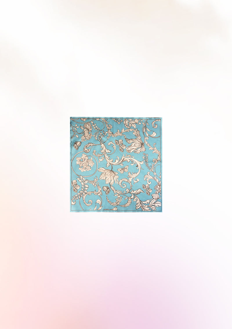 Sky Blue mythical butterfly pocket square